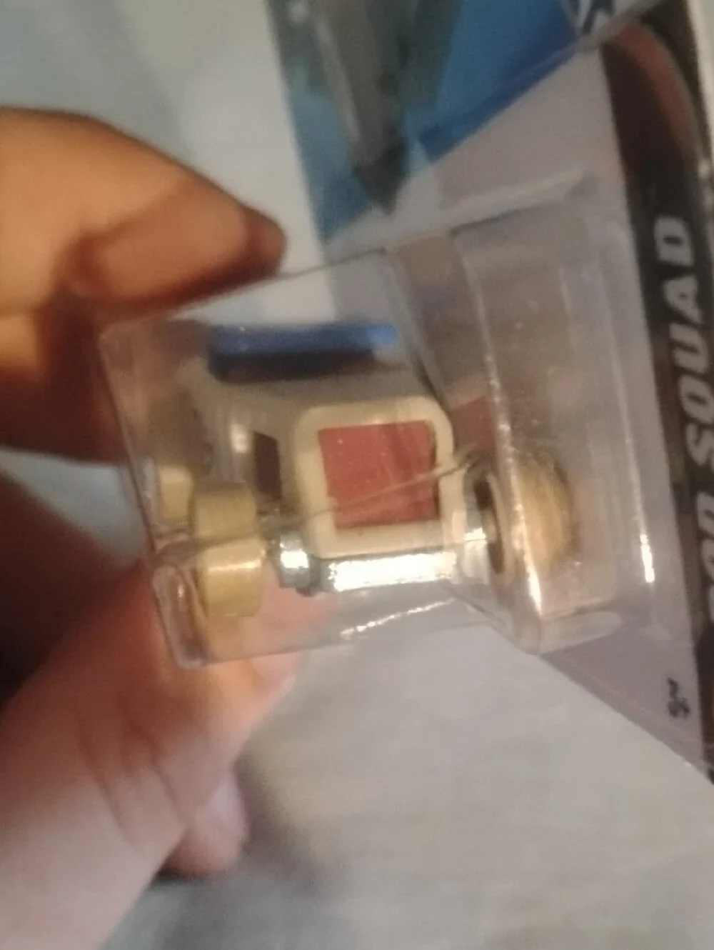 Mattel Hot Wheels Chop 'N Bloc Beige and Red Toy Car